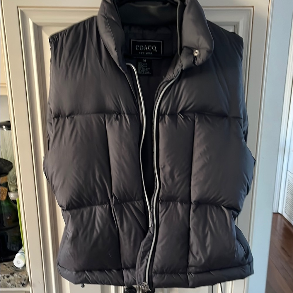 COACO NY Gray Puffer Vest size M